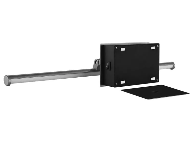 Akku Bilderlampe Schwarz kabellos zum Kleben, Breite 40cm