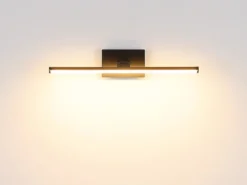 Akku Bilderlampe Schwarz kabellos zum Kleben, Breite 40cm