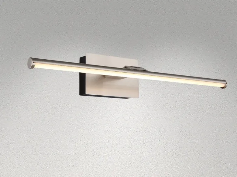 Akku Bilderlampe Silber kabellos zum Kleben, Breite 40cm
