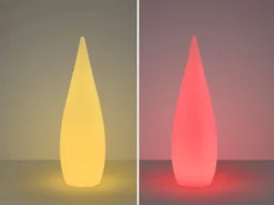 Akku Bodenlampe PALMAS per USB aufladbar für Innen & Außen, Höhe 80cm