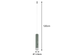 Akku Hängelampe Grün, dimmbar, abnehmbarer Leuchtenkopf Ø 3,8cm
