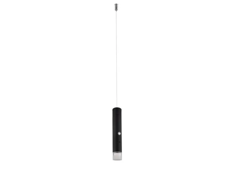 Akku Hängelampe Schwarz, dimmbar, abnehmbarer Leuchtenkopf Ø 3,8cm