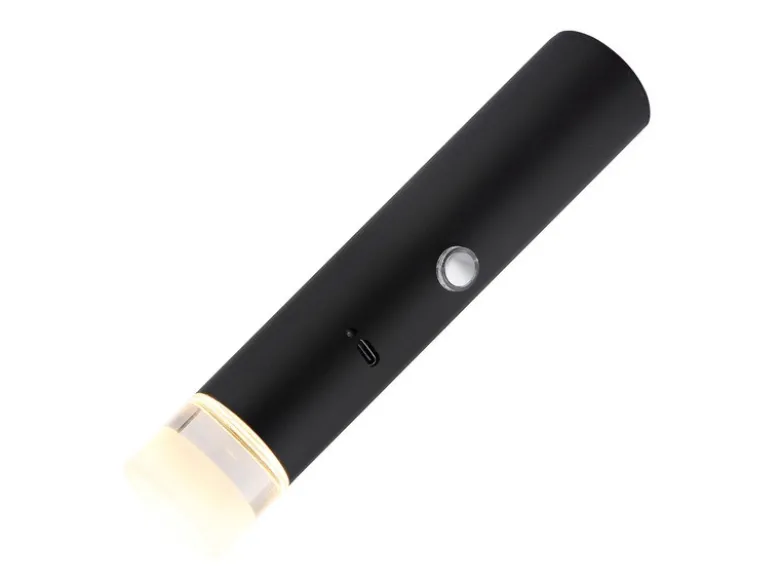 Akku Hängelampe Schwarz, dimmbar, abnehmbarer Leuchtenkopf Ø 3,8cm