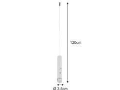 Akku Hängelampe Weiß, dimmbar, abnehmbarer Leuchtenkopf Ø 3,8cm