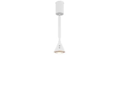 Akku Hängelampe Weiß dimmbar & Tageslicht, höhenverstellbar, Ø 10cm