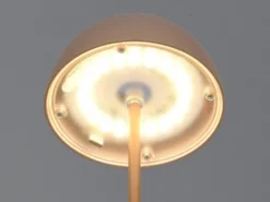 Akku LED Tischleuchte ORTIZ kabellos für Innen & Außen, Coffee - 20cm klein