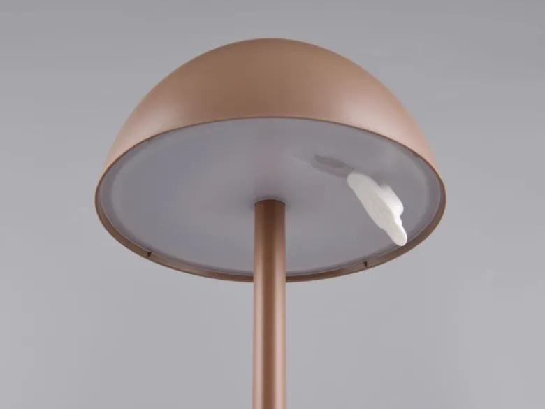 Akku LED Tischleuchte RICARDO kabellos für Innen & Außen, Coffee - 30cm klein