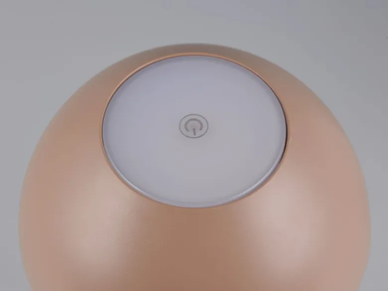 Akku LED Tischleuchte RICARDO kabellos für Innen & Außen, Coffee - 30cm klein