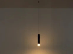 Akku Pendelleuchte PELO Schwarz, dimmbar, abnehmbarer Leuchtenkopf Ø 3,8cm