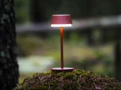 Akku Tischleuchte 2er Set für Outdoor dimmbar, kabellos in Terracotta, 30cm