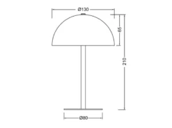Akku Tischleuchte MUNOZ Grün dimmbar & per USB aufladbar, Höhe 21cm