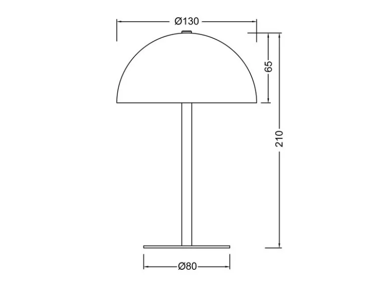 Akku Tischleuchte MUNOZ Weiß dimmbar & per USB aufladbar, Höhe 21cm
