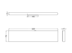 Akku Wandleuchte CONCHITA mit Fernbedienung, per USB aufladbar, Weiß Breite 32cm
