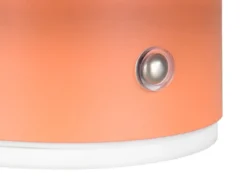 Akku Wandleuchte DAVEY aus Metall Orange per USB aufladbar, Ø 15,5cm