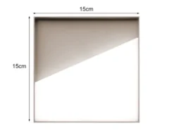 Akku Wandleuchten 2er SET dimmbar für Innen & Außen zum Kleben Sandfarben, 15cm
