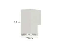 ALU Außenwandleuchte POLLUX Down Light Weiß Effektstreifen IP44, Höhe 16,5cm
