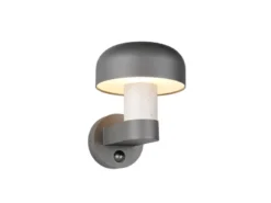 Außenwandleuchte FRASER Betonoptik mit Bewegungsmelder, H: 24cm