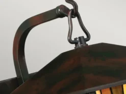 Außenwandleuchte Laterne im Tiffany Design, Höhe 31cm mit E27 LED