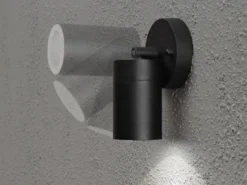 Außenwandleuchte MODENA Downlight schwenkbar, Höhe 15cm, Schwarz