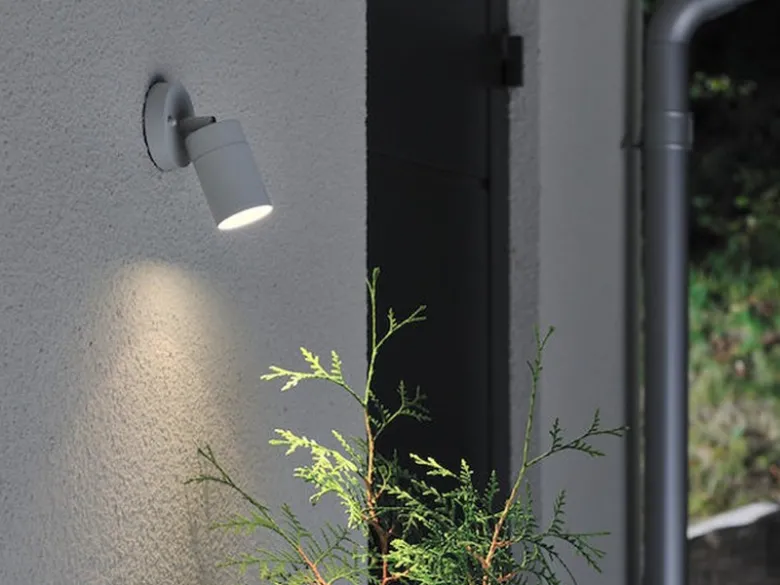 Außenwandleuchte MODENA Downlight schwenkbar, Höhe 15cm, Grau