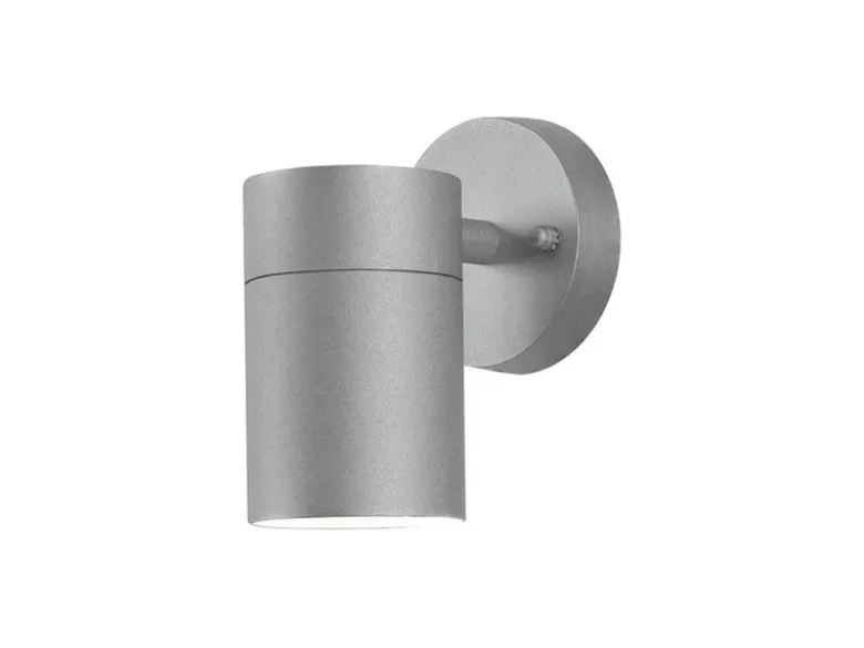 Außenwandleuchte MODENA Downlight, Höhe 12cm, Aluminium Grau