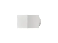 Außenwandleuchte MODENA eckiger Wandspot Up-Down, Höhe 9cm, Weiß