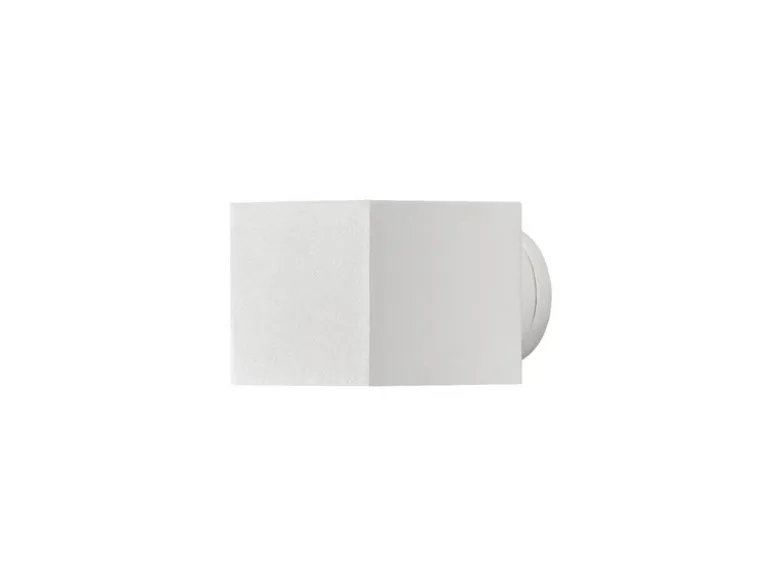 Außenwandleuchte MODENA eckiger Wandspot Up-Down, Höhe 9cm, Weiß