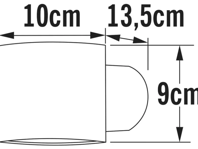 Außenwandleuchte MODENA runder Wandspot Up-Down, Höhe 9cm, Grau