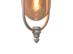 Außenwandleuchte PARMA Landhausstil Laterne hängend, Weiß, Höhe 46cm