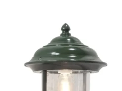 Außenwandleuchte PARMA Landhausstil Laterne stehend, Grün, Höhe 43cm