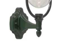 Außenwandleuchte PARMA Landhausstil Laterne stehend, Grün, Höhe 43cm