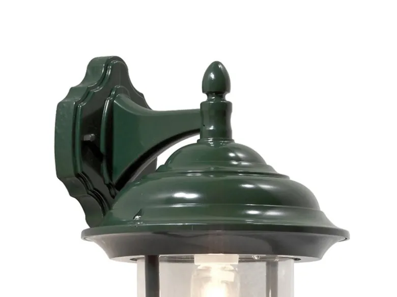 Außenwandleuchte PARMA Landhausstil Laterne hängend, Grün, Höhe 46cm