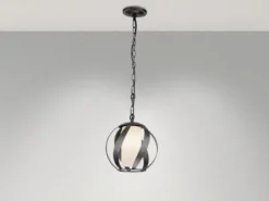 Außergewöhnliche Pendelleuchte für Innen & Außen, Ø25cm