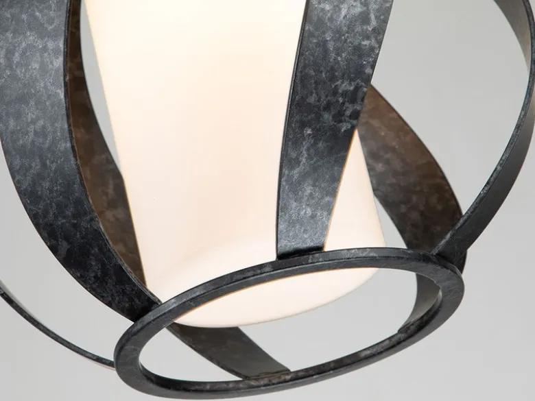 Außergewöhnliche Pendelleuchte BLACKSMITH für Innen & Außen, Ø25cm