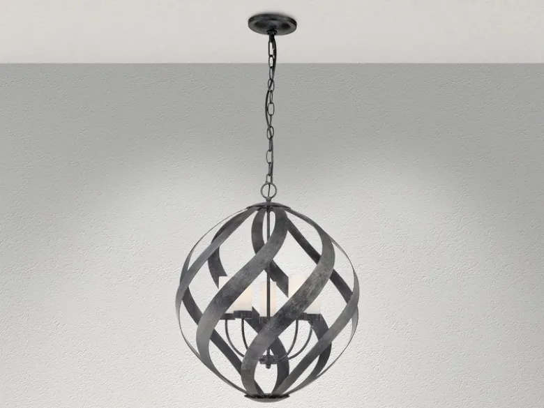 Außergewöhnliche Pendelleuchte für Innen & Außen, 5-flammig Ø66,4cm