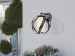 Außergewöhnliche Wandleuchte für Innen & Außen, Höhe 28cm