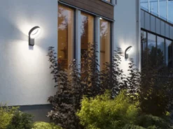 Auffällige Wandleuchte ASTI, anthrazit, 18 Watt HP-LED, 1400 Lumen, 5000K