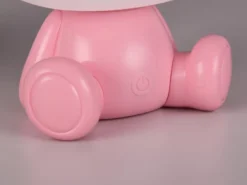 Ausgefallene USB Tischlampe CUTIE mit RGB Farbwechsel, Rosa, Höhe 25cm
