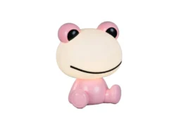 Ausgefallene USB Tischlampe HOPPER mit RGB Farbwechsel, Rosa Höhe 24cm
