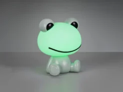 Ausgefallene USB Tischlampe Frosch mit RGB Farbwechsel, Grün Höhe 24cm