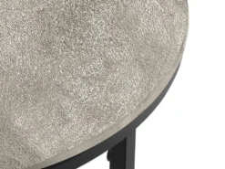 Beistelltisch PATTY rund Metall in Schwarz Silber, Höhe 61cm