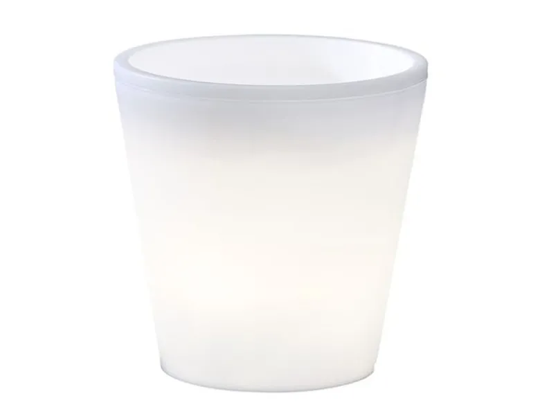 Beleuchteter Pflanzkübel Outdoor LED Blumentopf Ø 28cm Terrassenbeleuchtung
