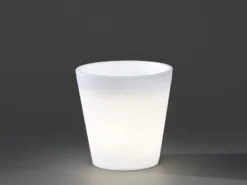 Beleuchteter Pflanzkübel Outdoor LED Blumentopf Ø 28cm Terrassenbeleuchtung