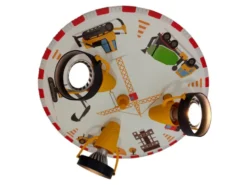 Coole LED Deckenleuchte Baustelle fürs Kinderzimmer 3 flammig schwenkbar Ø35cm