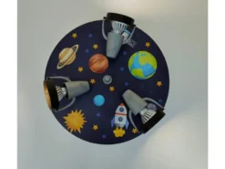Coole LED Deckenleuchte Weltall fürs Kinderzimmer 3 flammig schwenkbar Ø35cm
