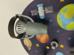 Coole LED Deckenleuchte Weltall fürs Kinderzimmer 3 flammig schwenkbar Ø35cm