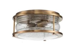 Deckenleuchte ASHLAND BAY in Messing für Badezimmer & Wohnraum, Ø30,5cm