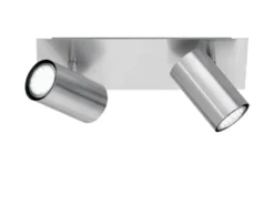 Deckenstrahler MARLEY Silber 2-flammig, Breite 30cm