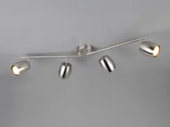 Deckenstrahler NANCY 4-flammig aus Metall Silber, Breite 70,5cm