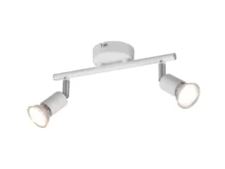 Deckenstrahler PARIS 2-flammig Metall Weiß, Breite 25cm
